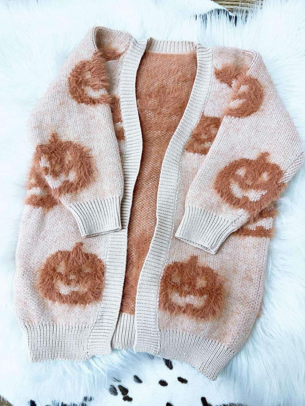 PREORDER: Mommy and Me Fuzzy Halloween Cardi