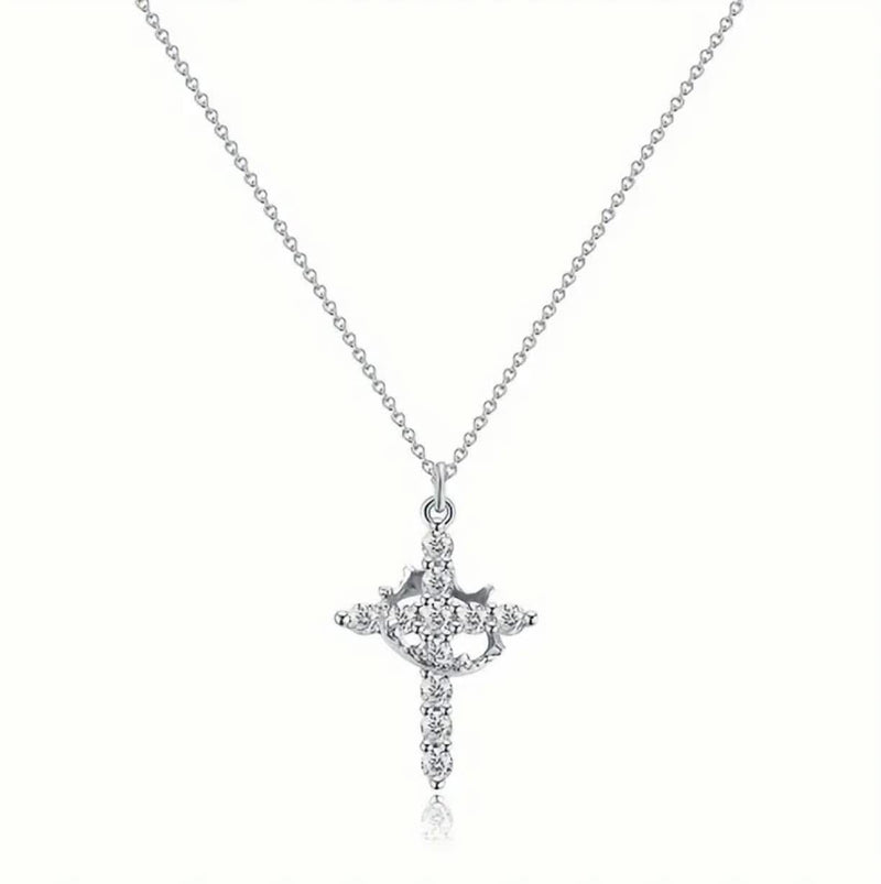 Crown Cross Necklace