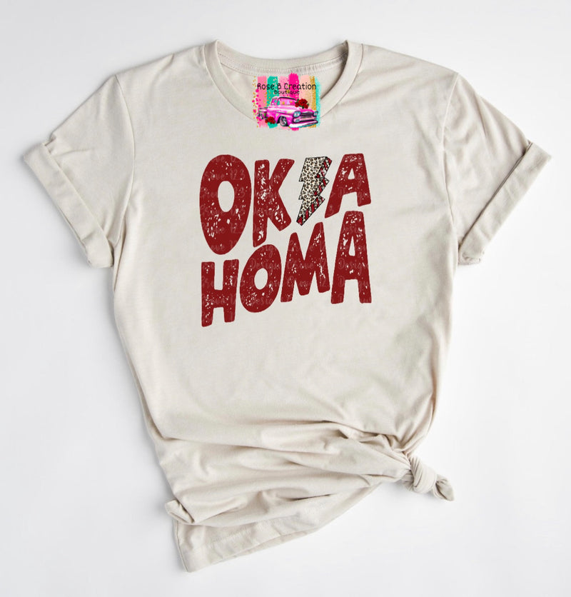 Oklahoma Bolt Tee