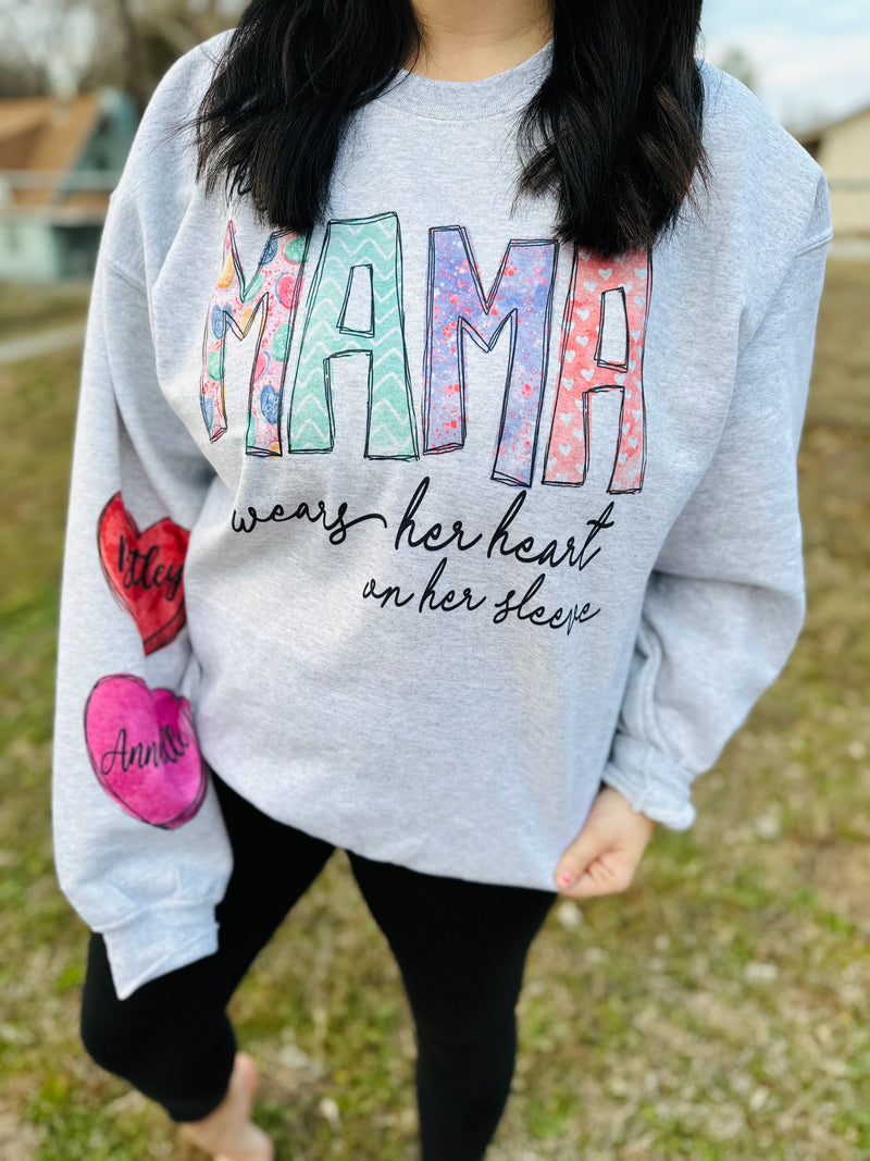 This Mama Wears Her Heart On Her Sleeve